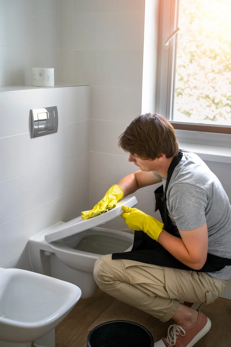 Drain cleaning service removing tree roots from sewer line